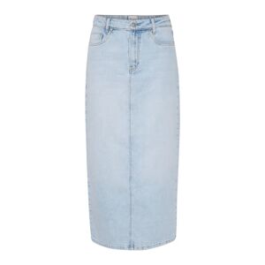 My Essential Wardrobe , Light Blue Retro Wash Denim Skirt ,Blue female, Sizes: S, XS, L