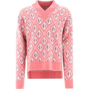 Dior , Stylish Knit Top ,Pink male, Sizes: S, M