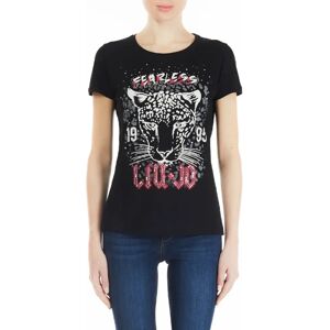 Liu Jo , Fashion T-Shirt Collection ,Black female, Sizes: XS