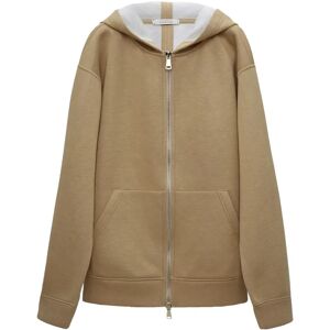 Dorothee Schumacher , Oversized Hooded Jacket Adored Beige ,Brown female, Sizes: XS, M