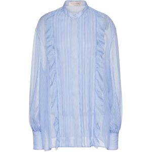 Valentino Garavani , Valentino Garavani Shirts Clear Blue ,Blue female, Sizes: XS