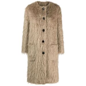 Gucci , Mohair Horsebit Coat ,Brown female, Sizes: S