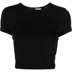 Rotate Birger Christensen , Black Logo T-shirt ,Black female, Sizes: XS, M