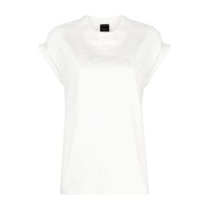 Pinko , Pinko T-shirts and Polos White ,White female, Sizes: XS, L, S, M