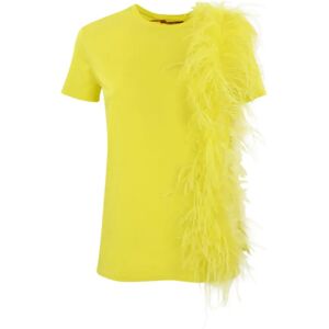 Max Mara Studio , T-Shirts ,Yellow female, Sizes: XS, M