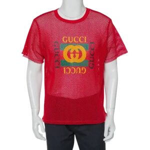 Gucci Vintage , Pre-owned Mesh tops ,Red female, Sizes: XS