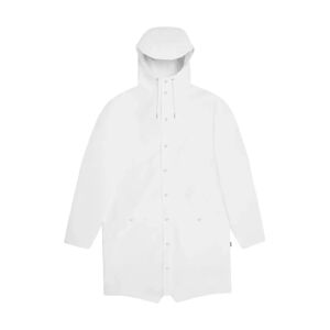 Rains , Long Jacket W3 White Raincoat ,White female, Sizes: XS, S, M