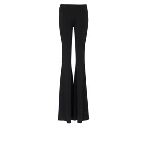Balmain , High-waisted flared trousers ,Black female, Sizes: S