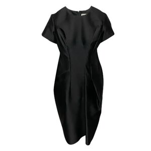 Jil Sander Pre-owned , Pre-owned Wool dresses ,Black female, Sizes: S