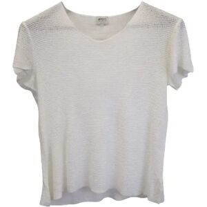 Armani Pre-owned , Pre-owned Fabric tops ,White female, Sizes: M