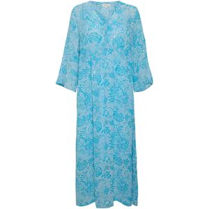 Part Two , Summer Song Wallpaper Print Dress ,Blue female, Sizes: XS, L