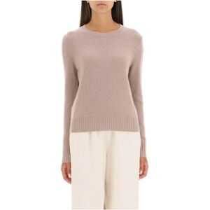 Allude , cashmere crew-neck sweater ,Beige female, Sizes: L, S, M