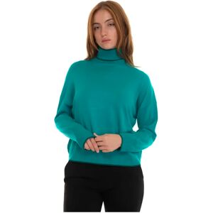 Liu Jo , Better Turtleneck with Turtleneck and Lurex Details ,Green female, Sizes: L, M, XL