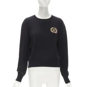 Chanel Vintage , Pre-owned Cashmere tops ,Black female, Sizes: L