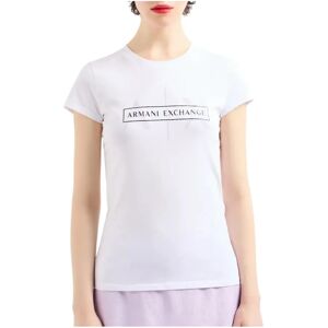 Armani Exchange , T-Shirts ,White female, Sizes: XL, L