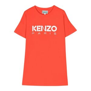 Kenzo , Orange T-Shirt Dress ,Orange female, Sizes: 6 Y, 10 Y