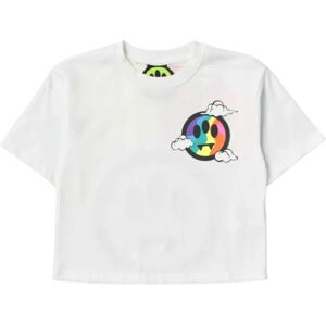 Barrow , Maxi Smile Print T-shirt ,White female, Sizes: 8 Y