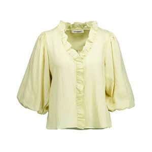 Co'Couture , Yellow Puff Sleeve Blouse ,Yellow female, Sizes: M, XS, XL