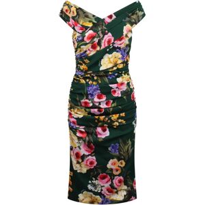 Dolce & Gabbana , Dolce & Gabbana Floral-print ruched midi dress ,Multicolor female, Sizes: S, M