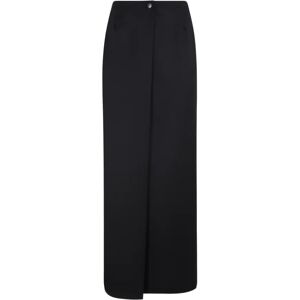 Givenchy , Black Wool Low Waist Skirt ,Black female, Sizes: W34