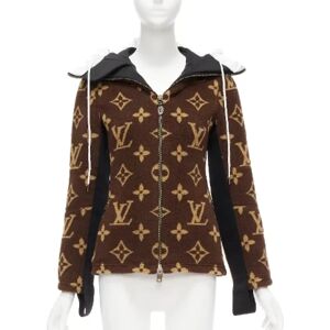 Louis Vuitton Vintage , Pre-owned Polyester outerwear ,Brown female, Sizes: XS