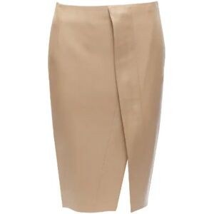 Acne Studios Pre-owned , Pre-owned Leather bottoms ,Beige female, Sizes: S