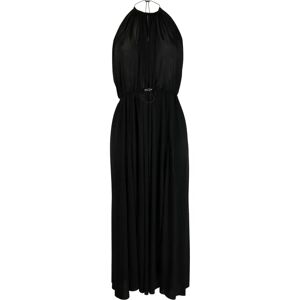 Miu Miu , Organzine midi dress ,Black female, Sizes: S