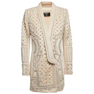 Balmain Pre-owned , Pre-owned Knit outerwear ,Beige female, Sizes: M