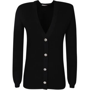 Liu Jo , Black V-Neck Cardigan ,Black female, Sizes: S