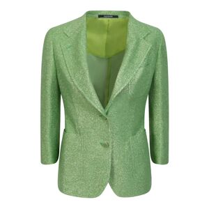Tagliatore , Womens Clothing Jacket Green Ss24 ,Green female, Sizes: L, M