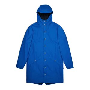 Rains , Long Jacket Wave Water-Resistant RainCoat ,Blue unisex, Sizes: S, L, XL, XS, M