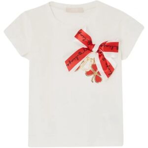 Liu Jo , Casual Cotton T-Shirt ,White female, Sizes: 3 Y, 6 Y, 2 Y, 4 Y, 7 Y