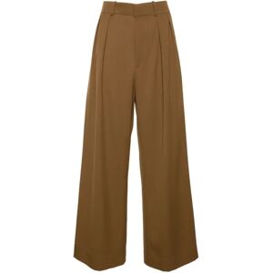 Wardrobe.nyc , Brown Wide Leg Trousers ,Brown female, Sizes: M