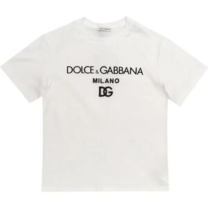 Dolce & Gabbana , Logo T-shirt ,White unisex, Sizes: 8 Y