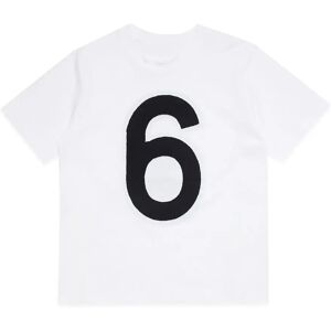 MM6 Maison Margiela , Logo Inlay T-shirt ,White unisex, Sizes: 12 Y