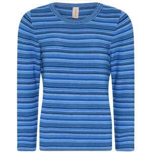 Skovhuus , Multi Mix Striped Pullover Blouse Blue ,Blue female, Sizes: M