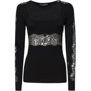 Dolce & Gabbana , Dolce & Gabbana Sweaters Black ,Black female, Sizes: M, XS