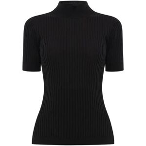 Versace , Ribbed top ,Black female, Sizes: XS