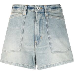 Kenzo , High-Waisted Denim Shorts ,Blue female, Sizes: W29, W27, W30, W26, W25, W28