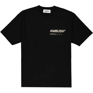 Ambush , Black Cotton T-Shirt with Logo Detail ,Black female, Sizes: XS