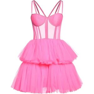 19:13 Dresscode , 19:13 Dresscode Tulle Mini Dress ,Pink female, Sizes: XS