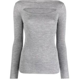 P.a.r.o.s.h. , Round-neck Knitwear ,Gray female, Sizes: S, L, XL