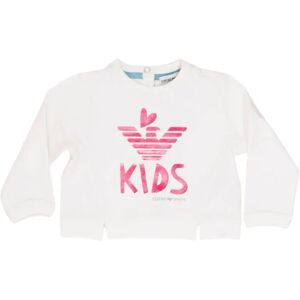 Armani , Eagle Print Crewneck Sweatshirt ,White unisex, Sizes: 9 M, 12 M