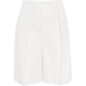 Brunello Cucinelli , White Cotton and Linen Shorts ,White female, Sizes: XS, S, 2XS