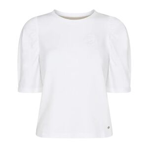 MOS Mosh , White 3/4 Sleeve Tee Top ,White female, Sizes: XS