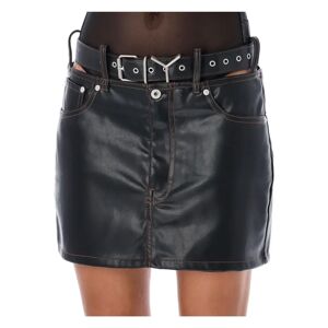 Y/Project , Black Y Belt Mini Skirt ,Black female, Sizes: S, XS