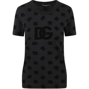 Dolce & Gabbana , Dolce & Gabbana Logo-print T-shirt ,Black female, Sizes: XS, S