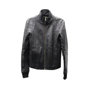 Rick Owens Pre-owned , Pre-owned Leather outerwear ,Black female, Sizes: S