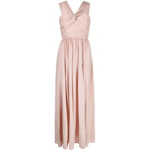 Liu Jo , Elegant Pleated Off-Shoulder Long Dress ,Pink female, Sizes: 2XS