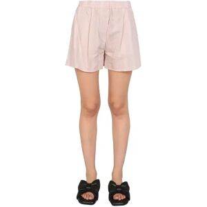 Off White , Shorts With Striped Pattern ,Pink female, Sizes: S